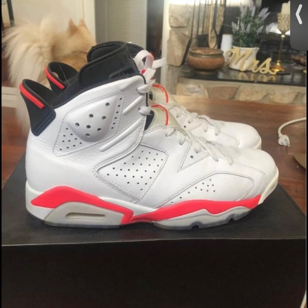 Jordan 6 Retro Infrared White